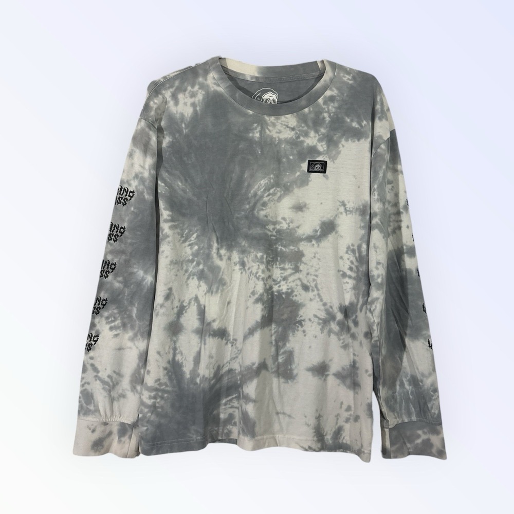 Lurking Class Long Sleeve Tie Dye Shirt XLarge SKULL STEAMPUNK GOTH‎